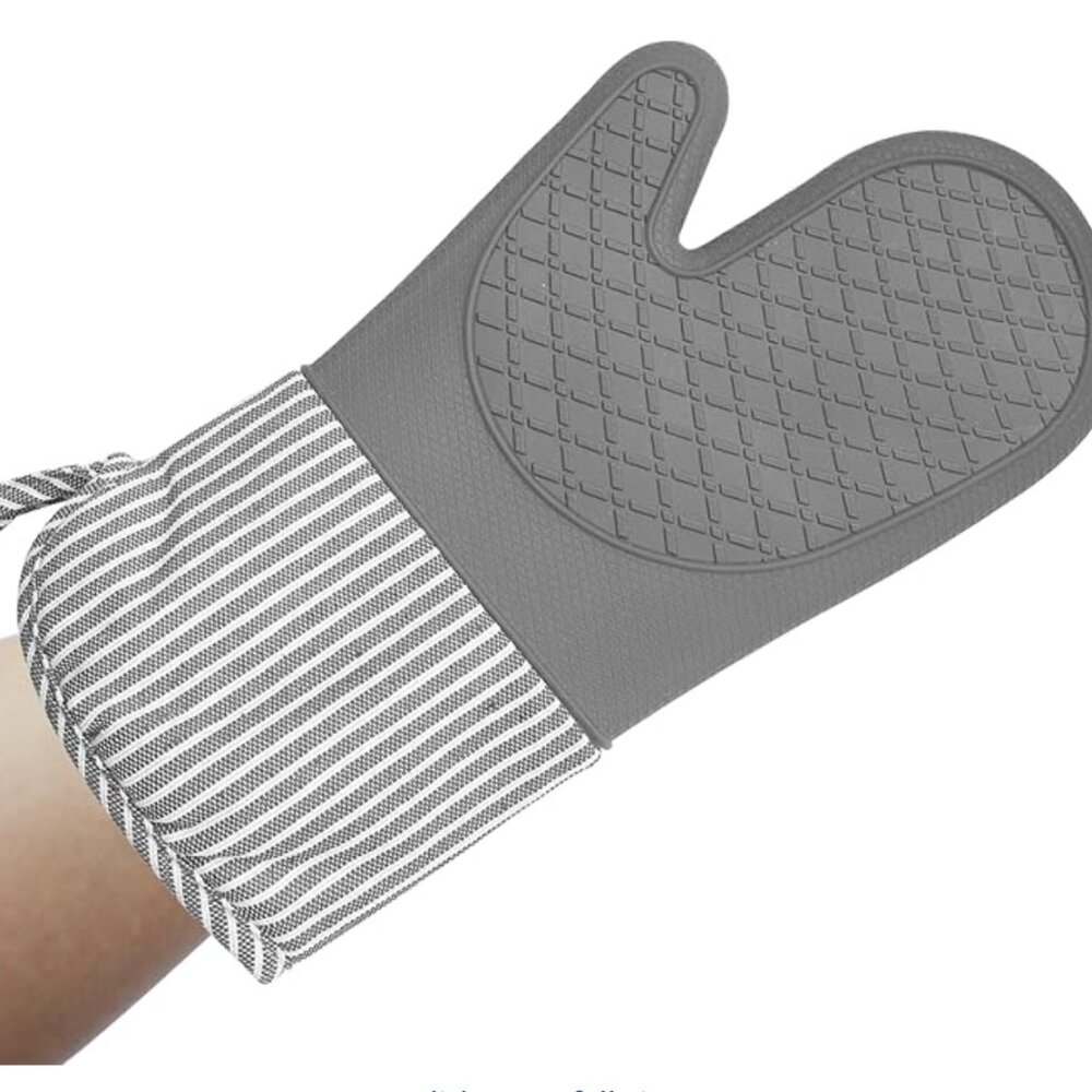 Heat Resistant 500°F Silicone Oven Mitts 13" Silicone Gloves